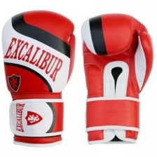 Перчатки боксерские Excalibur 8050/04 Red/White PU 10 унций