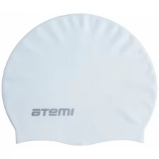 Шапочка для плавания Atemi, тонкий силикон, белая, Tc407