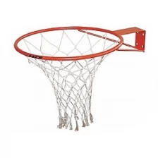 Кольцо баскетбольное М-Торг №7 с сеткой 45 см красный