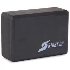 Блок для йоги Start up EG01 р 22х15,2х7,6 см чёрный