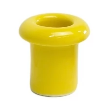 Втулка фарфоровая желтая(упаковка 25 штук)