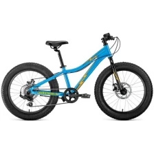 Велосипед Forward BIZON MICRO 20 голубой/оранжевый RBKW1Q307003