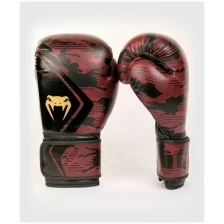 Боксерские перчатки Venum Defender Black/Red 12 унций