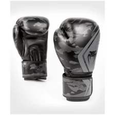Боксерские перчатки Venum Defender Black/Black 12 унций
