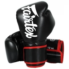 Боксерские перчатки Fairtex Boxing gloves BGV14 Black 16 унций