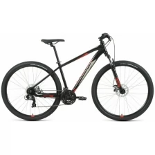 Велосипед взрослый Forward APACHE 29 2.2 S DISC рост. 17 черный/красный (RBKW1M39GS02)