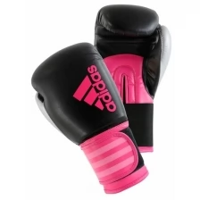 Перчатки боксерские Hybrid 100 Dynamic Fit черно-розовые (вес 10 унций)