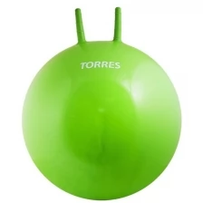 Мяч-попрыгун TORRES AL121465, с ручками 65 см, с насосом, зеленый