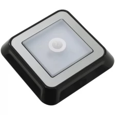 Светодиодный фонарь для дома комнаты ванной шкафа с датчиком движения 4 LED Smartbuy 4AAA, черный (SBF-4-K)