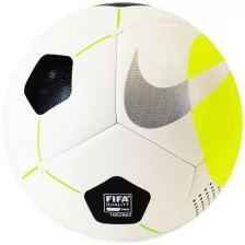 Мяч футзальный NIKE Pro Ball арт.DH1992-100, р.4, FIFA P, 12 пан, мат.ТПУ, маш. сш, бело-желто-черный