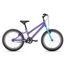 Велосипед горный детский Altair MTB HT 20 low 2021 рост 10.5 фиолетовый/голубой 1BKT1J101008
