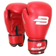 Перчатки боксёрские BoyBo Basic к/з, 6 OZ, цвет красный