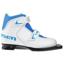 Ботинки лыжные Trek Laser NN75 ИК, цвет белый, лого синий, размер 32 Trek 782907 .