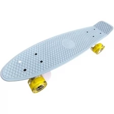 Пенни борд Fish SkateBoards TLS-402/Серый/LED 56 х 16см