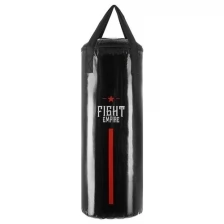Мешок боксёрский FIGHT EMPIRE, на ленте ременной, чёрный, 60 см, d=23 см, 11 кг