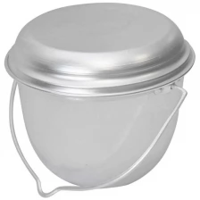 Котёлок с крышкой, 2,5 л, конический, травленный