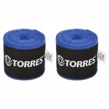 Бинт боксерский эластичный TORRES, длина 2,5 м, ширина 5 см, 1 пара, цвет синий./В упаковке шт: 1