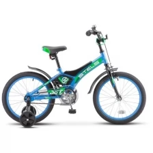 Детский велосипед STELS Jet 14 Z010 Голубой/зеленый