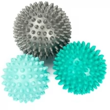 Набор массажных мячей ND Play 3 шт, размер: 9 см, 7,5 см, 6,5 см (297581)