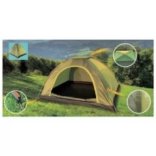 Палатка туристическая, палатка 2 местная, палатка кемпинговая, 1 вход в палатку, 1 комната в палатке, полубочка